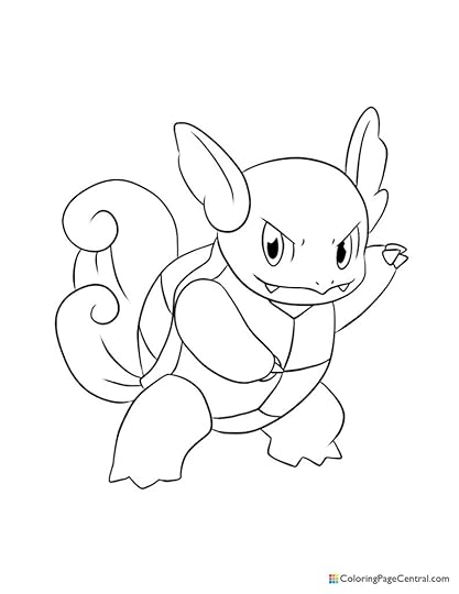 squirtle coloring page central