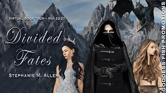 Goddess Fish book tour banner for Divided Fates