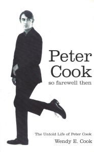 The cover, showing Peter Cook in a mannered walking pose