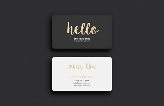 stylish gold business card mockup smashmockup
