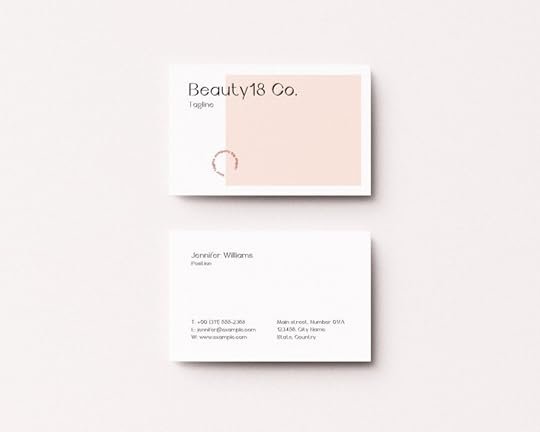 business card template mockup instant printable download