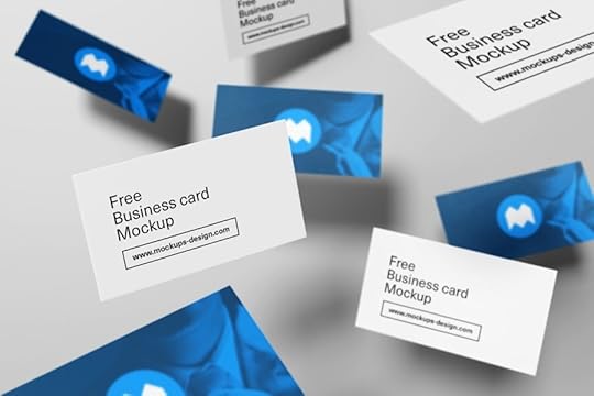 free flying style business card mock up psd dribbble graphics