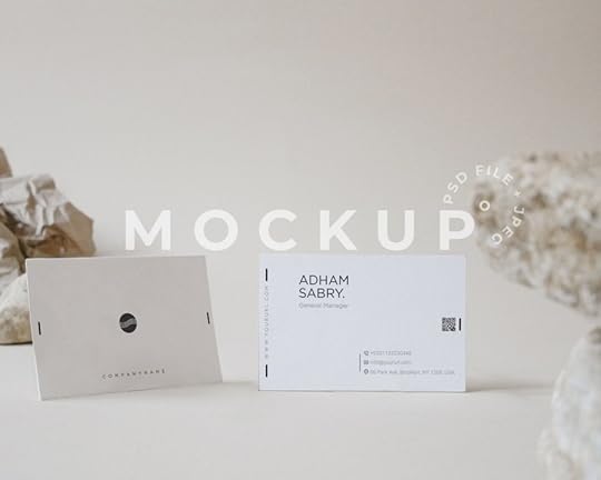 35x5 card mockup business card mockup for instant download
