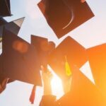 Graduate mortarboard caps