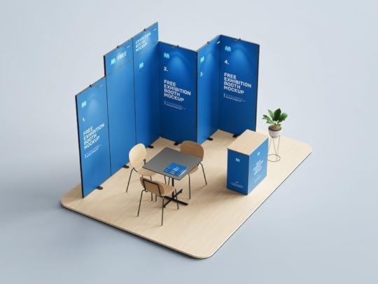 free exhibition booth mockup free mockup