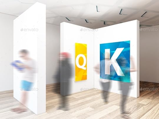 exhibition wall gallery mockup pure3ddesign graphicriver