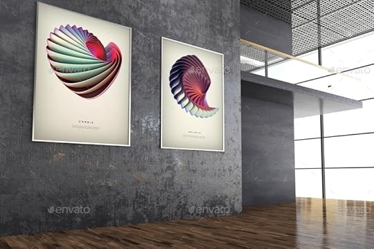 poster exhibition gallery mockups wutip graphicriver