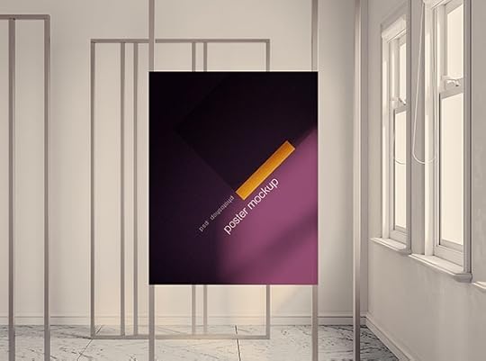 exhibition poster mockup with natural window smashmockup