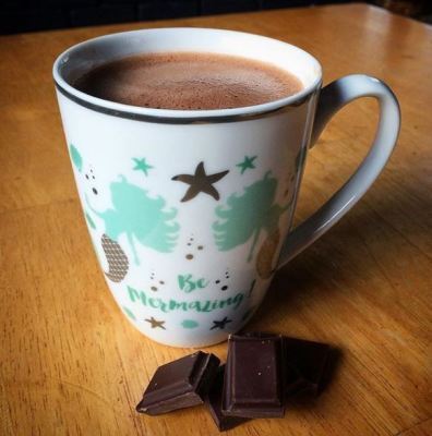 Hot chocolate in a mermaid mug! Ailish Sinclair | Castles in the Snow