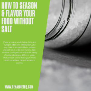 Low Sodium and Potassium Substitutions For Your Holiday Favorites 8