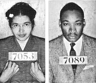 Rosa Parks, Martin Luther King booking photos