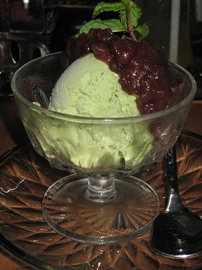 Ice Cream flavored with powdered Green Tea