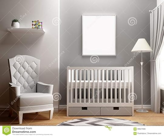 blank frame mockup nursery bedroom stock illustration illustration of