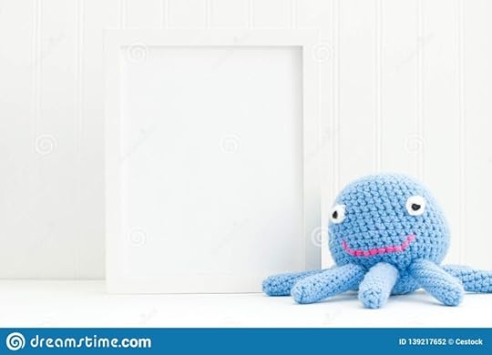 8x10 portrait frame for nursery mockup stock photo image of crochet
