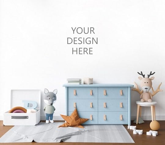 wallpaper mockup or mockup for your frames nursery interior etsy