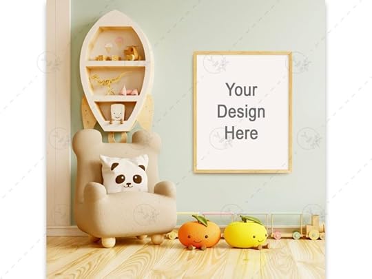 nursery frame mockup kids room mockup poster mockup etsy