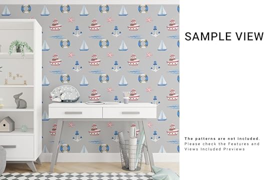 nursery walls and 3 frames mockup set