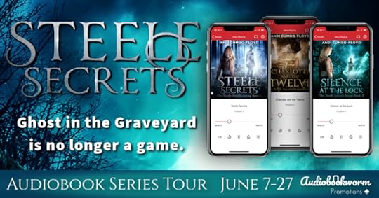 Audiobookworm book tour banner for Steel Secrets