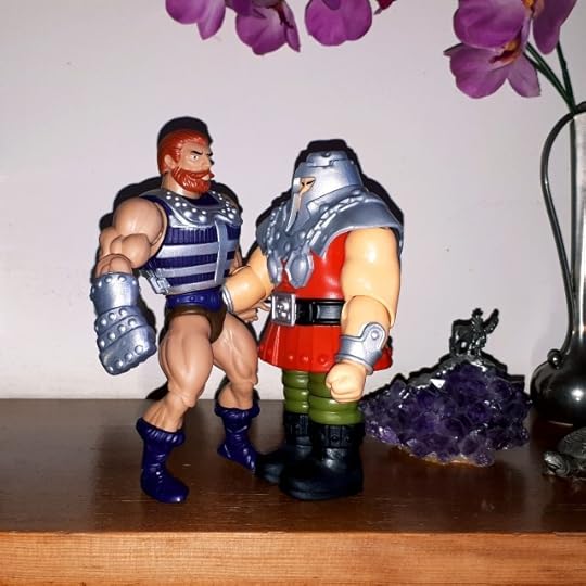 Fisto and Ram-Man holding hands