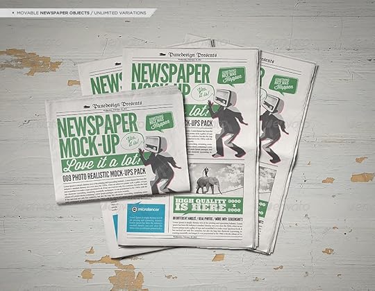 newspaper newsletter mock up 2 punedesign graphicriver