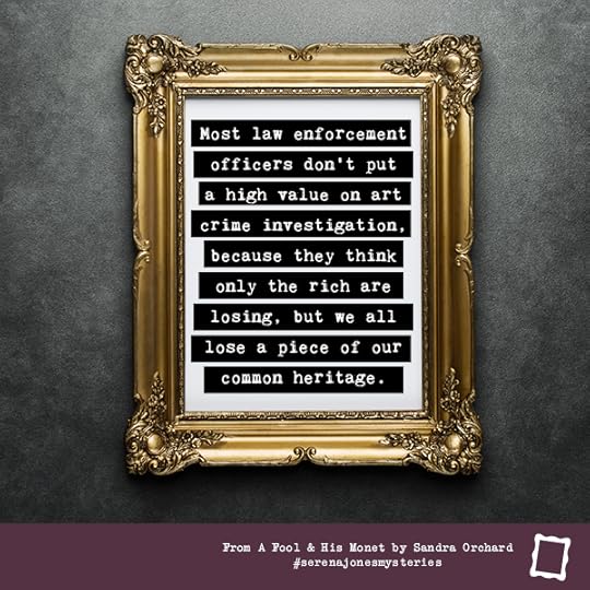 We all lose a piece of our common heritage when art is stolen.