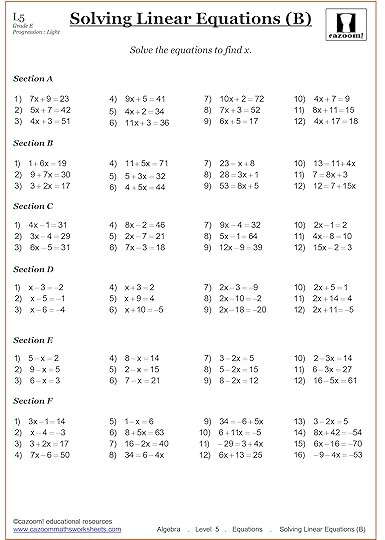 year 7 maths worksheets cazoom maths worksheets