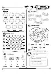 english worksheets the colours worksheets page 2