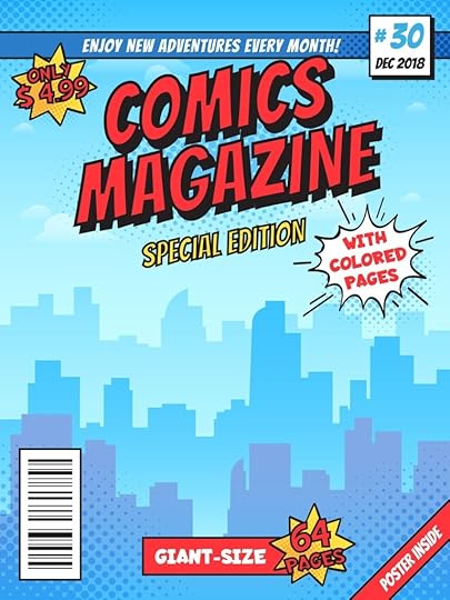 comic book cover page city superhero empty comics magazine covers lay