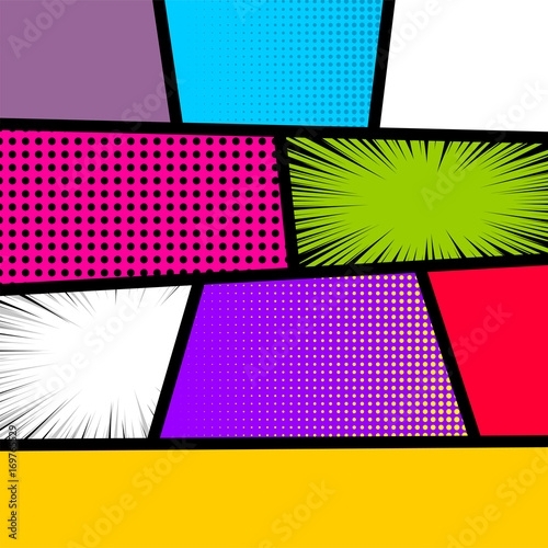 pop art comics book magazine cover template cartoon funny vintage