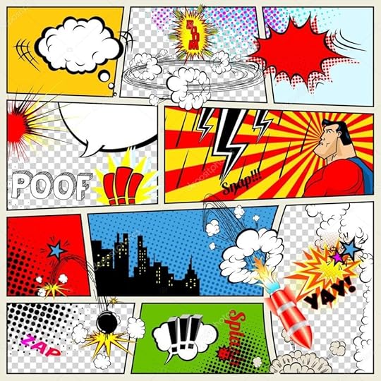 comics template vector retro comic book speech bubbles illustration