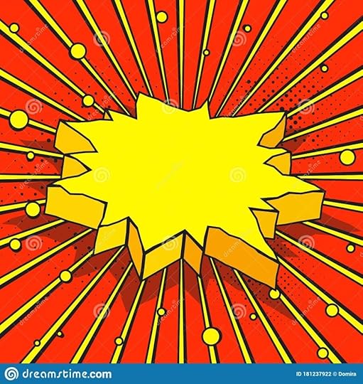 boom pop art explosion speech bubble in form of an abstract isometric