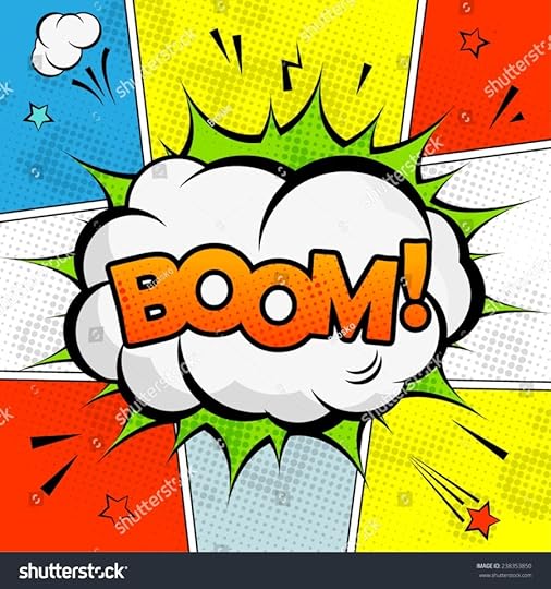 a high detail vector mock up of a typical comic book page with speech