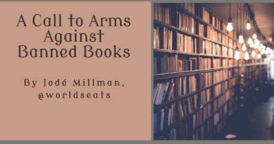 A library of books in a dim light