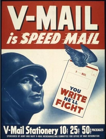 US poster promoting use of V-Mail, 1944 (US National Archives: 44-PA-1191)