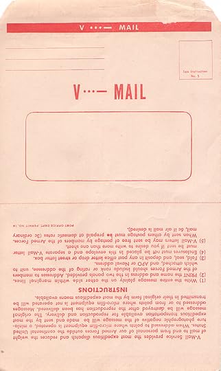 V-Mail envelope, World War II. Read more: