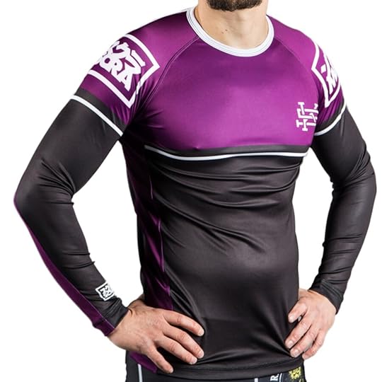 scramble v20 ranked rash guard purple