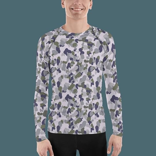 australian auscam dpnu v2 mens rash guard mega camo