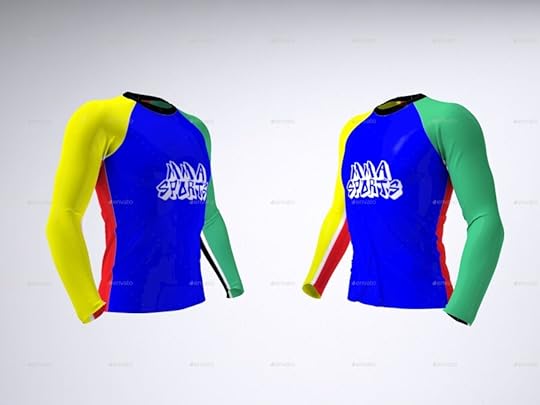 grappling rash guard and spats mock up sanchi477 graphicriver