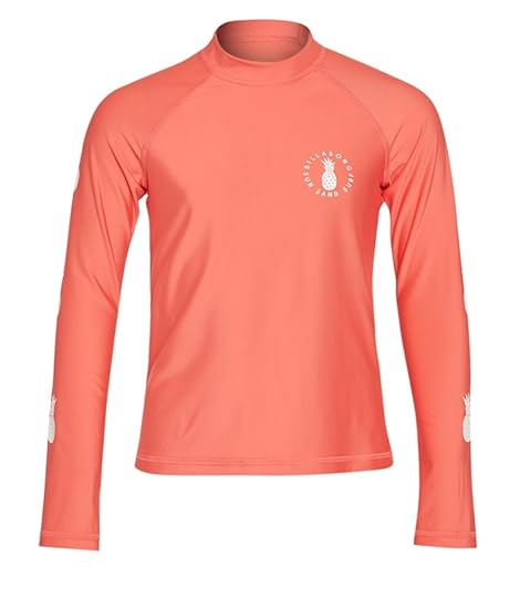 billabong girls surf dayz performance fit long sleeve rash guard at