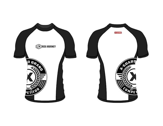 rash guard interchangable mock up x guard brand brazilian jiu jitsu