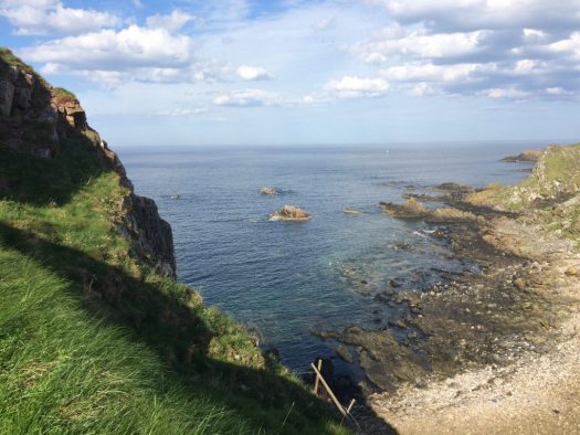 Peering over the edge at Findlater Castle on the cliffs. Ailish Sinclair | Writer