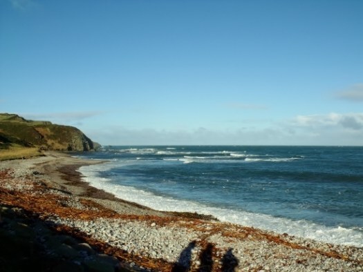 rocky shore and sea 