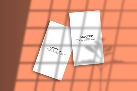 blank vertical cards mockup with shadow overlay effect 3049756 vector
