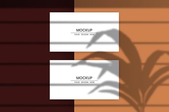 blank horizontal cards mockup with shadow overlay effect 3049758 vector