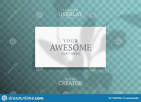 shadow overlay plant vector mockup horizontal business card vector