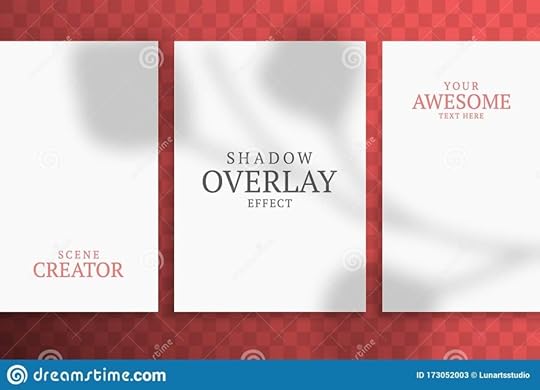 shadow overlay plant vector mockup a4 paper sheets shadows overlay