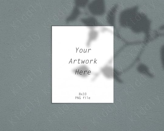 poster mockup shadow overlay 8x10 poster mockup portrait etsy