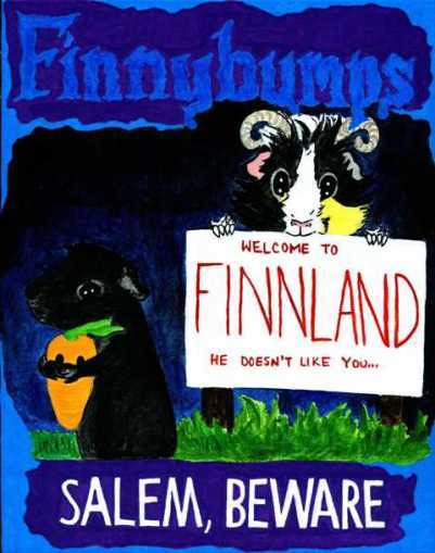 Rachel E Smith guinea pig painting Finnybumps