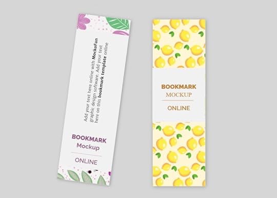 online bookmark mockup mockofun