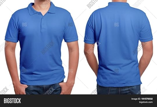 blue polo t shirt mock image photo free trial bigstock